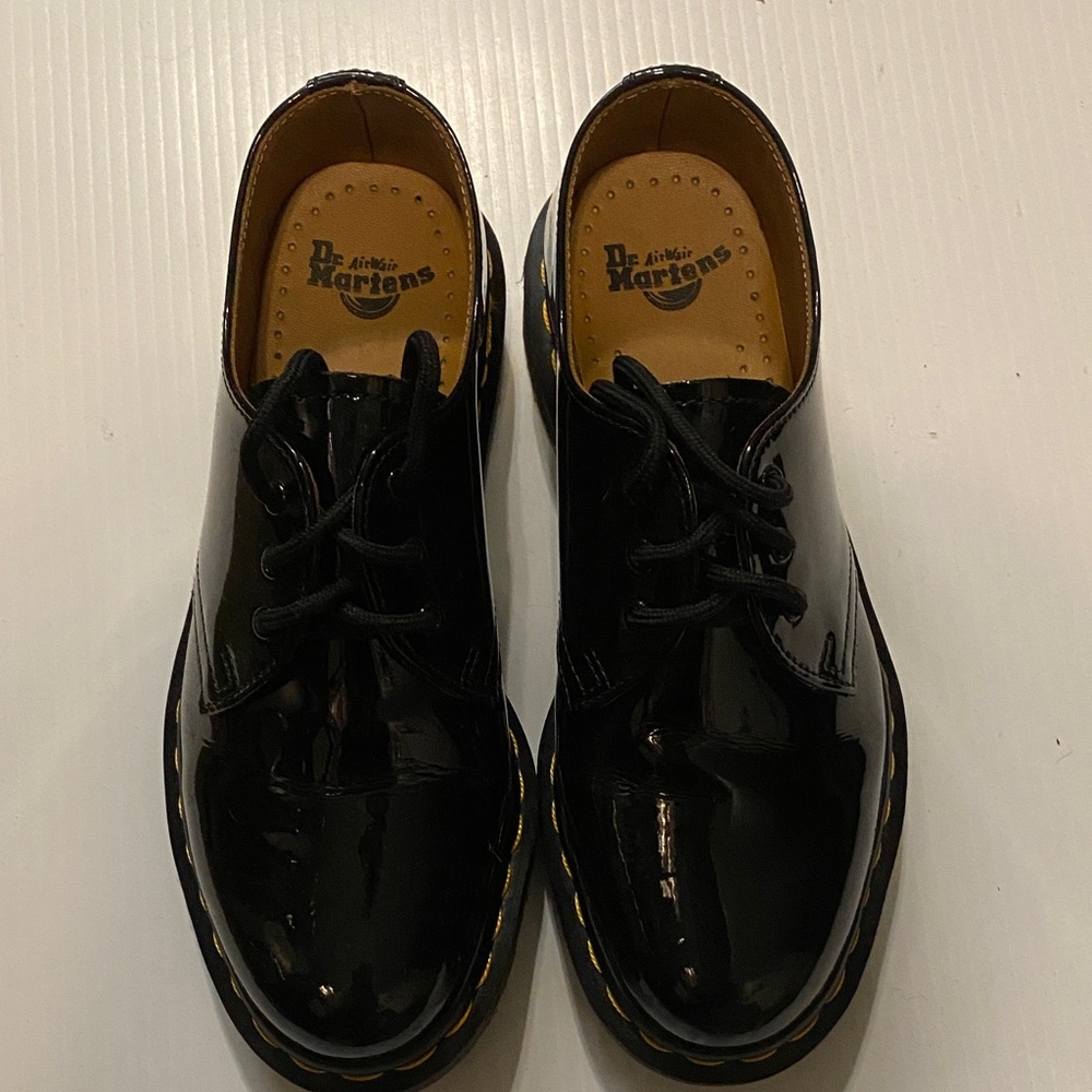 Dr. Martens Docs 1461 3-Eye Oxford Black Patent Leather Shoe - 37 EU or 6 US